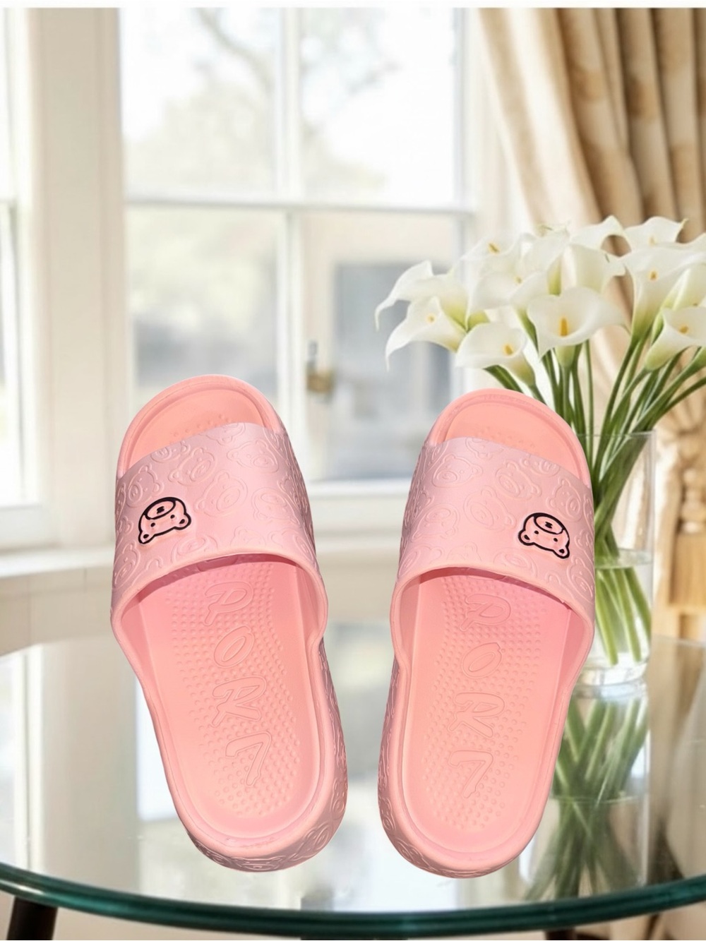 Pink Slide Sandals Fits Sizes 8-10